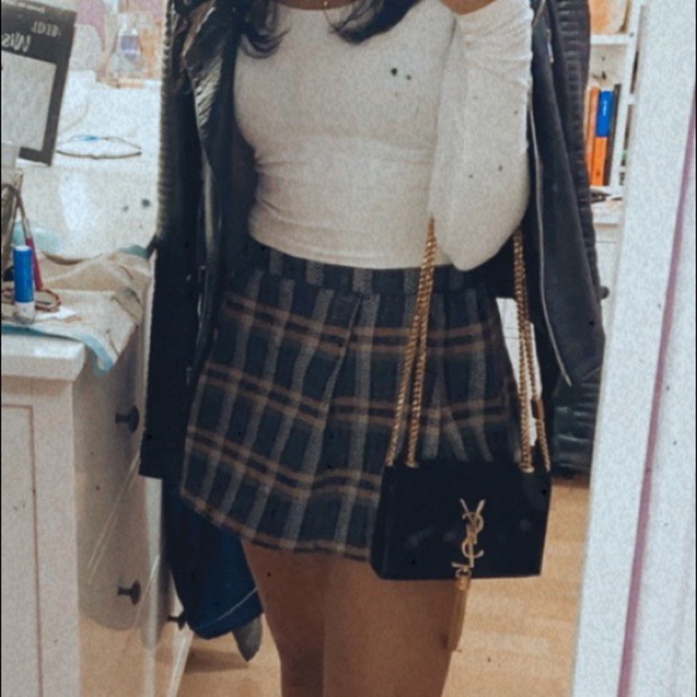 Zara plaid miniskirt